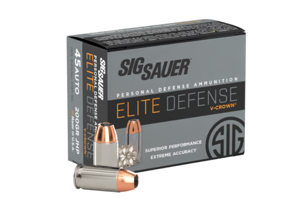 45ACP, 200GR, ELITE V-CROWN, JHP, BOX/20